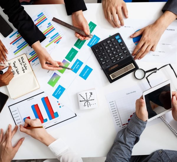 Picture of businessmen's hands